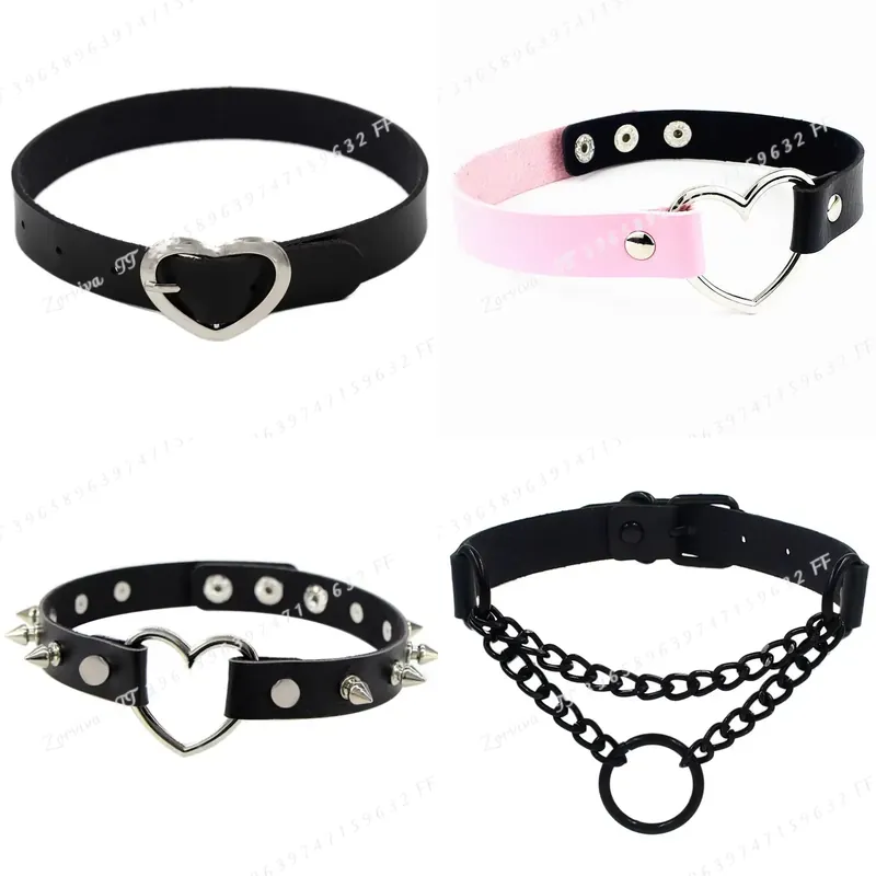 Magnetic Clasp Cosplay - Harajuku Punk Rock Gotycki Naszyjnik Choker