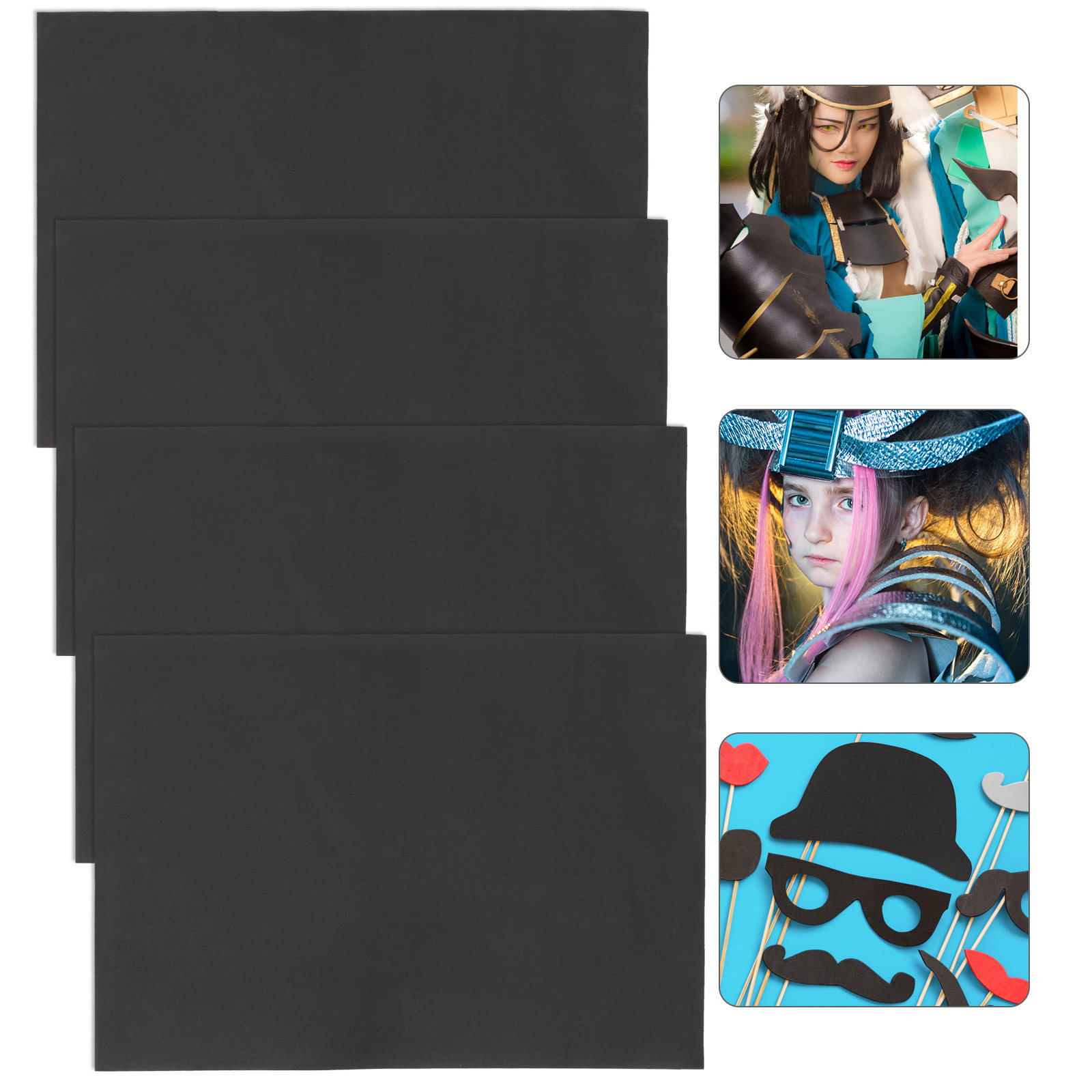 Cosplay Props Eva Foam - 4 sztuki arkuszy pianki EVA, idealne