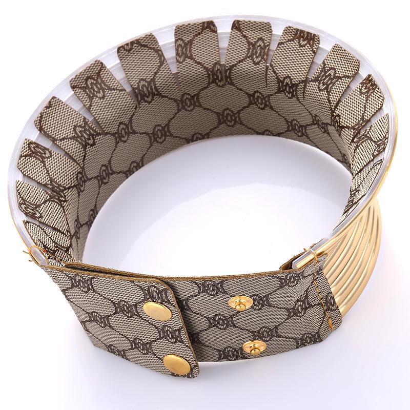 Magnetic Clasp Cosplay - Metalowy, szeroki naszyjnik w stylu gotyckim