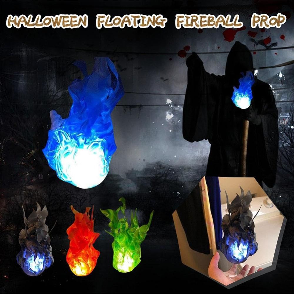 Cosplay Fireball Prop - Rekwizyty do cosplayu, pływająca kula ognia,