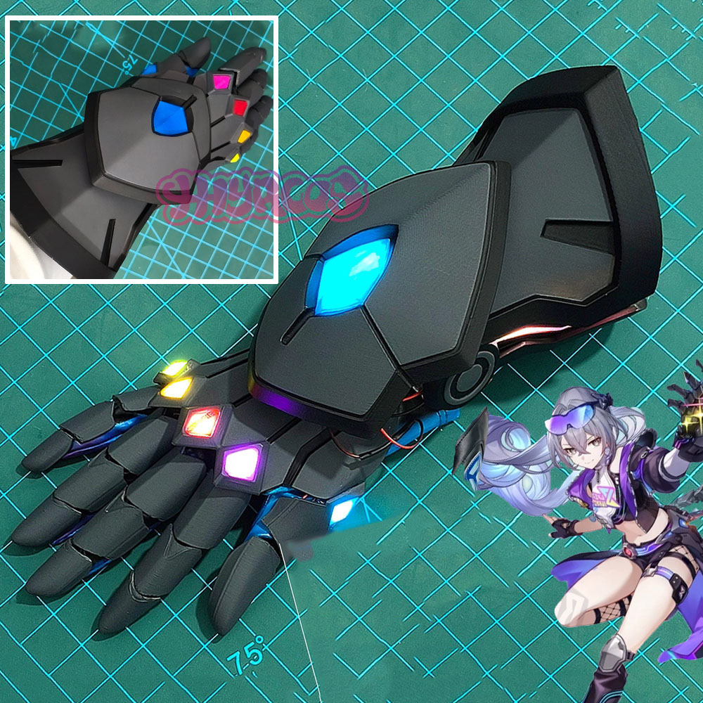 Anaxa Cosplay Prop - Srebrny Wilk: Rękawica Mocy Infinity Gauntlet