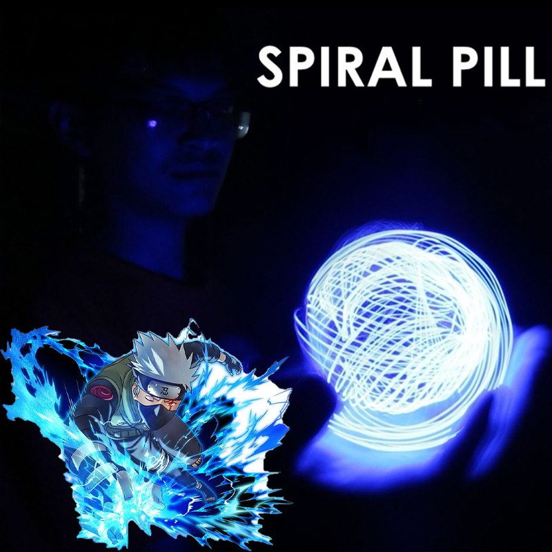 Cosplay Fireball Prop - Zabawka Cosplay Uzumaki Naruto, obrotowa, unosząca