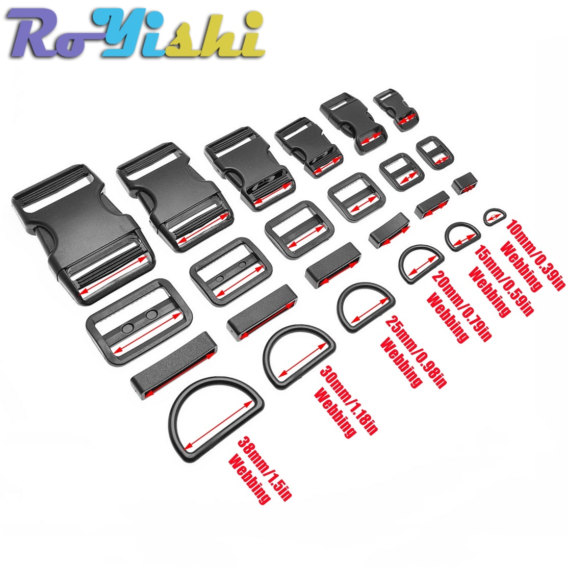 Zestaw 1-10 Plastikowych Klamr – D Ring Strap recenzja i cena