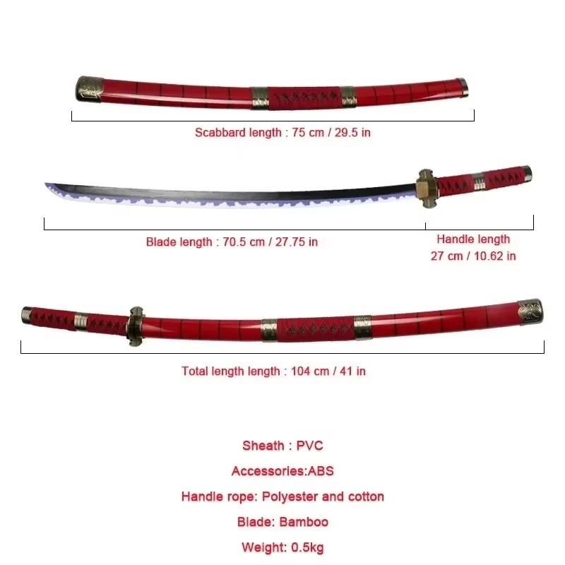 40 cali Roronoa Zoro Katana Nó – Cosplay Prop Katana recenzja i cena