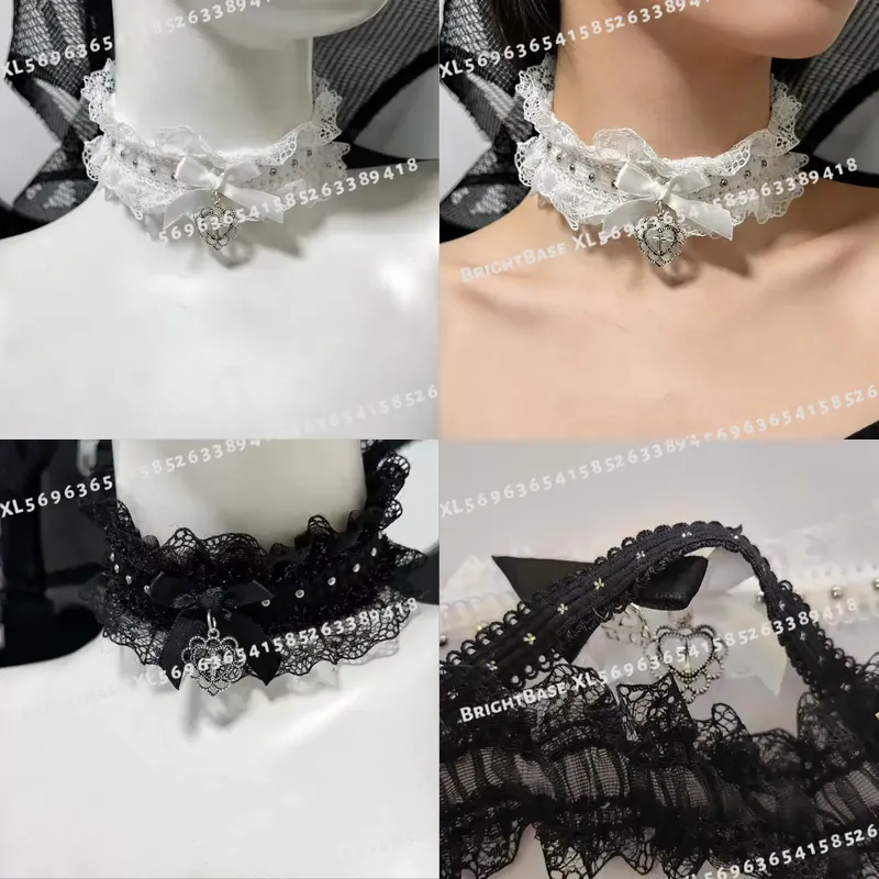 Gotycki czarny koronkowy choke – Magnetic Clasp Cosplay recenzja i cena