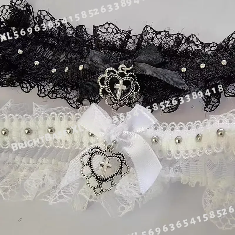 Gotycki czarny koronkowy choke – Magnetic Clasp Cosplay recenzja i cena