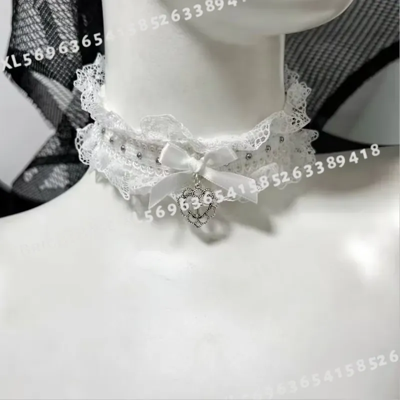 Gotycki czarny koronkowy choke – Magnetic Clasp Cosplay recenzja i cena