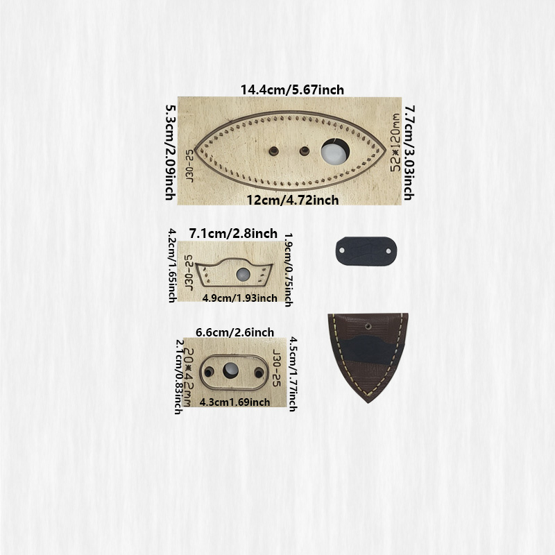 Skórzany szablon noża w trzech – Craft Knife Set recenzja i cena